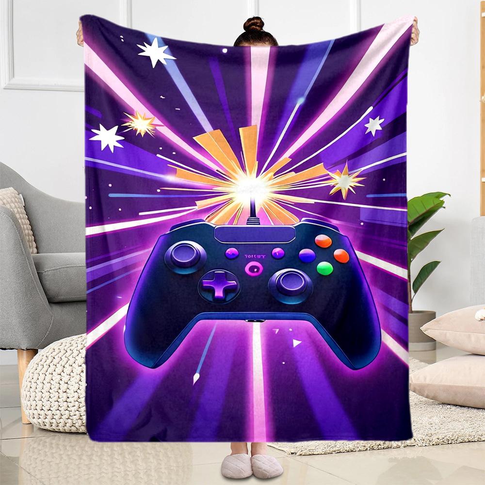 1pc Game Controller Blanket Comfortable Soft Lightweight Multi Seasonal Use for Travel Camping Picnics Sofa Office Bed Living Room Gift for Friends