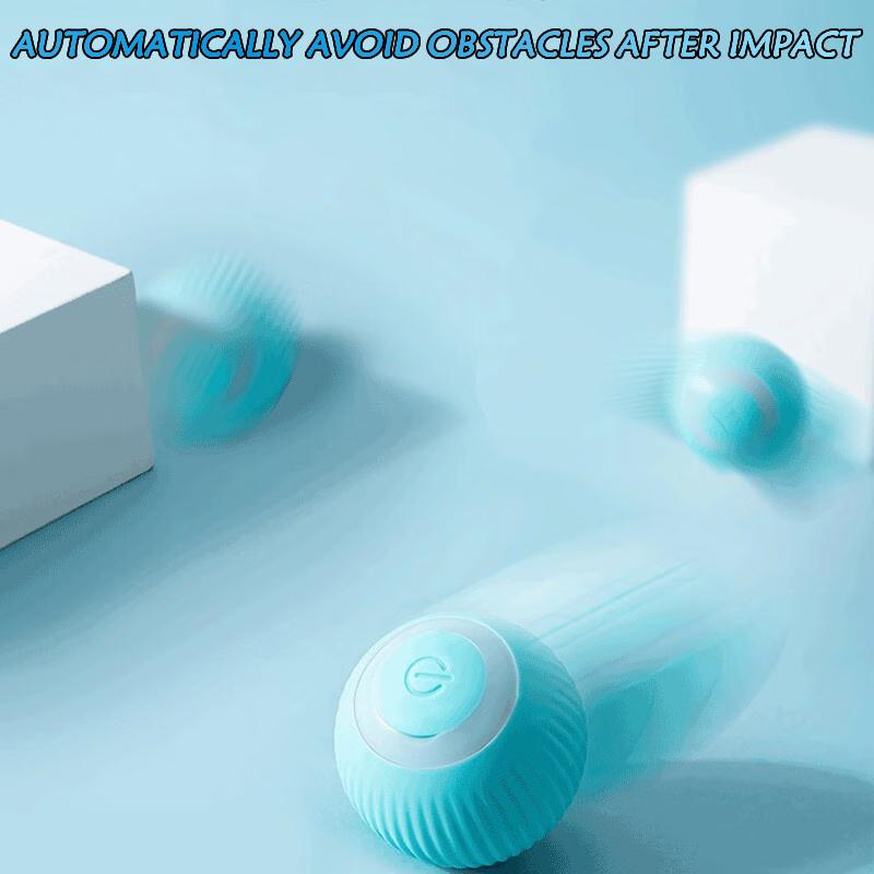 2 STÜCK Katze Interaktiver Ball Indoor Automatischer Rollender Magischer Ball Intelligentes Katzenspielzeug Elektronisches Interaktives Katzenspielzeug Katzenspiel Zubehör