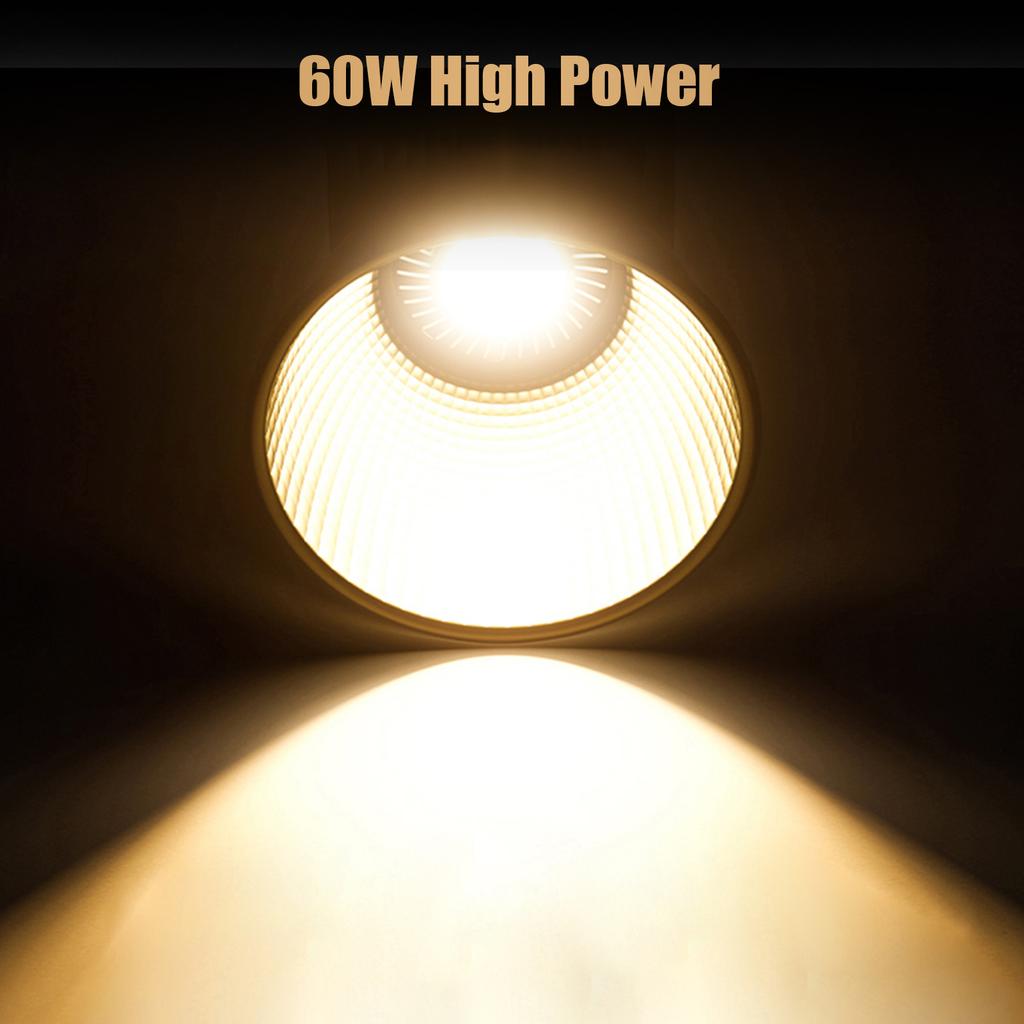 BF-60W Compact COB Video Light 60W LED Fill Light 2700K-6500K Dimmable 6 Scene Lighting Effects for   Mount with Reflector Diffuser for Indoor Ou