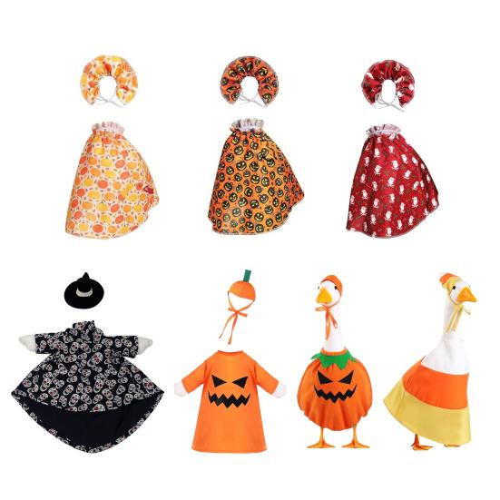 Autumn Goose Outfit Thanksgiving Halloween Christmas Goose Costume Holiday Lawn Goose Clothes