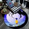 Coraline2 Round Area Rug,Carpet Rug for Living Room Bedroom Sofa Playroom Decor,Non-slip Floor Mat