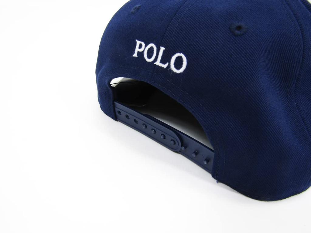 (Polo Ralph Lauren) Men's and Women's Snapback Cap Big Pony Embroidered Hat 0108989-NAVY [Used]
