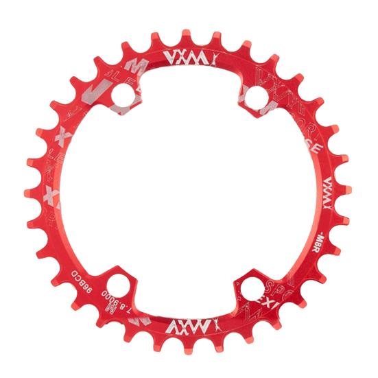 

M8000 32T 34T 36T 38T Надежная высокая твердость черная/красная велосипедная однодисковая прочная звездочка для дороги 36 красный