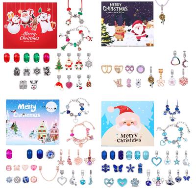 Christmas Countdown Calendar Advent Day Calendar Beaded Bracelet DIY Bracelet Countdown Calendar Girl Gift 24pcs