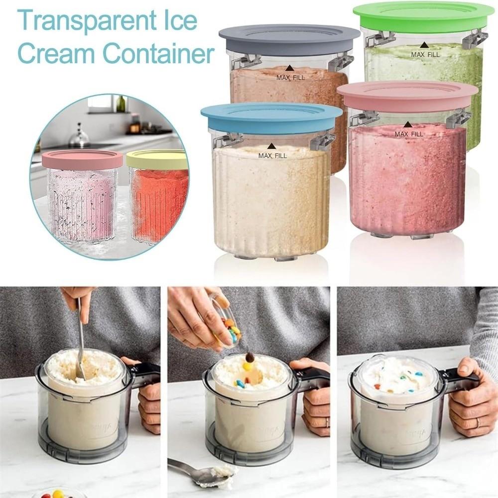 Plastic Ice Cream Containers Organization Ice Cream Makers  for NC201UK/NC201/NC200/NC100 Series
