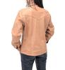 100% Lambskin Women Tan Handmade Designer Stylish Casual Genuine Shirt Leather