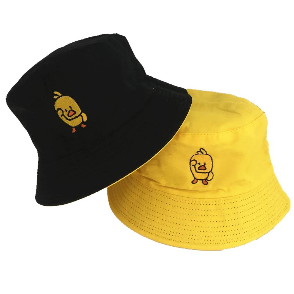 Cotton Reversible Bucket Hat for Men Women Summer Sun Beach Outdoor Cap