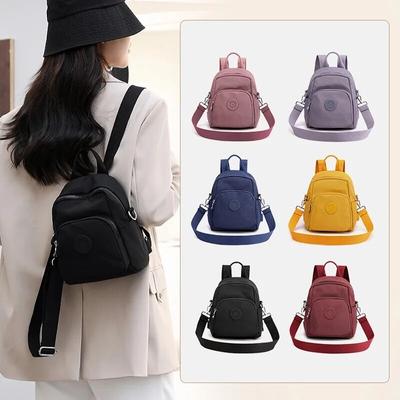 Small Canvas Backpack Waterproof Fashion Shoulder Bags Women's Travel Casual Backpack College Students School Bag
