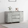 Sideboard Concrete Grey 120 x 41 x 75 cm Particleboard