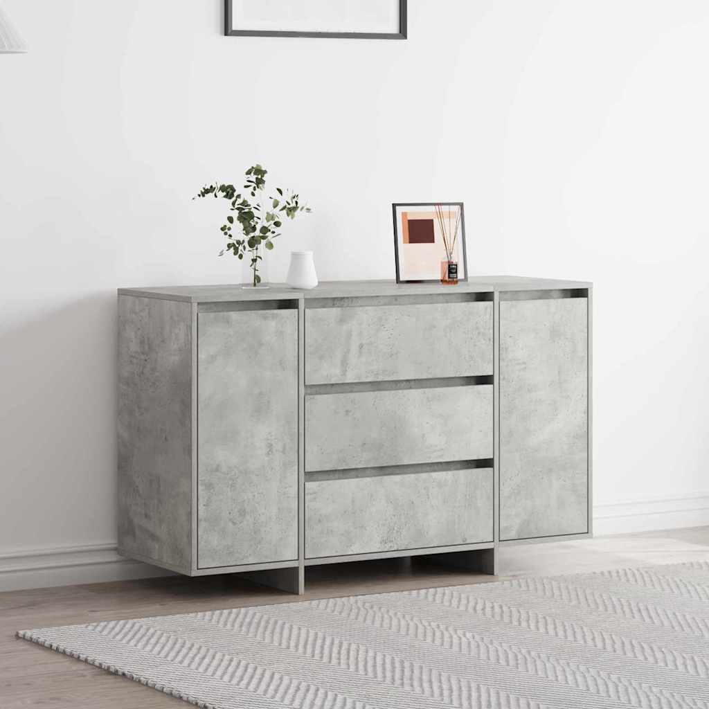 Sideboard Concrete Grey 120 x 41 x 75 cm Particleboard