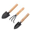 3PC/Set Garden Rake Shovels Wood Handle Metal Head Mini Kids Tool Garden Supplies DIY Garden Flowers Plant Weeding Seeding Tool