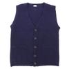 Anglo-Italian Excellent condition wool faux pocket knit vest, men's, navy, size S Best S NavyUsed