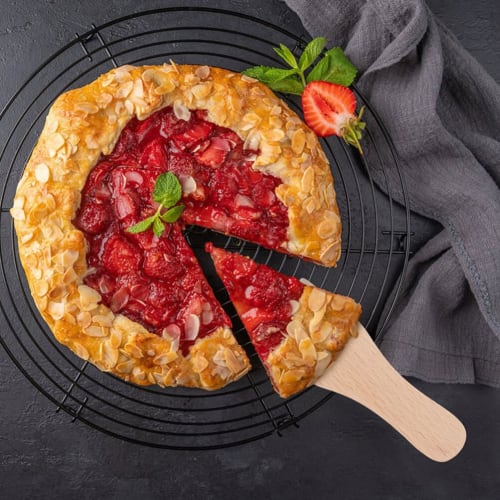 STOBAZA 5-Piece Small Wooden Spatula, Butter Cake Spatula, Cream Spatula, Wooden Cake Scraper, Mini Turner, Cooking Shovel, Multipurpose Spatula for H