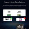 M.2 NVME SSD  to PCIe 4.0 Adapter Card 64Gbps M-Key PCIe4.0 X1 X4 For Desktop PC PCI-E GEN4 Full Speed