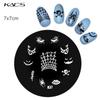 KADS 1PC Round Stainless Steel Nail Art Nail Stamping Plates Manicure Stamp DIY for Nail Templates Classic Series Tools