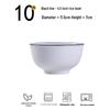 Jingdezhen Nordic Underglaze Ceramic Rice Bowls