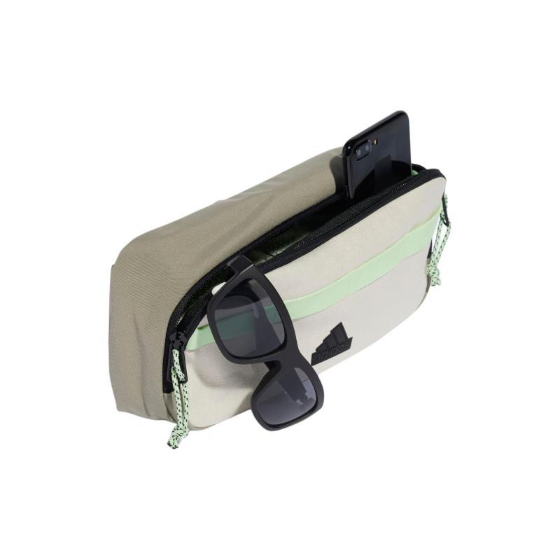 Adidas Recycled Material Fanny Pack Regular Unisex Aluminum & Pebble Silver & Half Green Fireworks & Black Adidas IP0393
