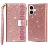 For iPhone 16 Plus Case Starry Sky Carving Leather Wallet Phone Cover