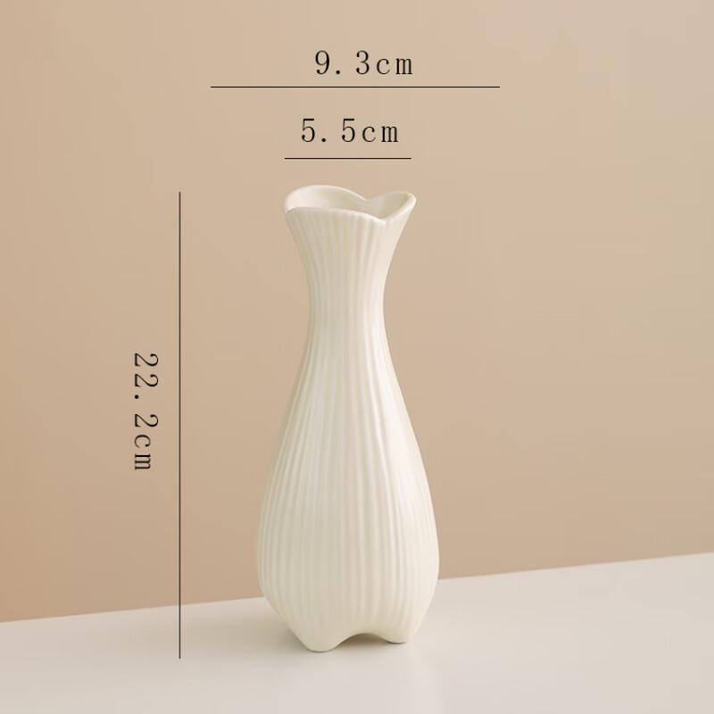 

OIMG Cream Style Ceramic Flower Vase