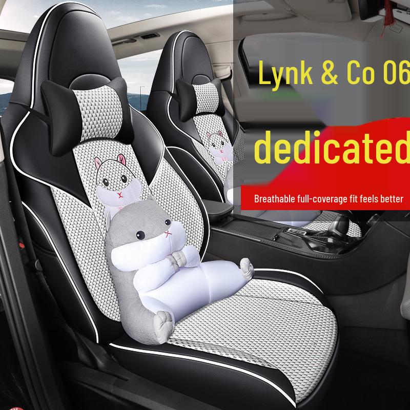 HT Custom Leather Car Seat Cover for Lynk&Co 0605030201 - All-Season, Full Package Cushion