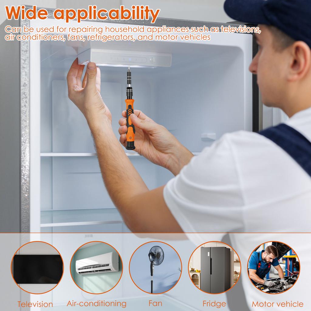 Precision Screwdriver Set Electronics Repair Screwdriver Multi-function Chrome Vanadium Steel Screwdriver Kit for Watch Computer