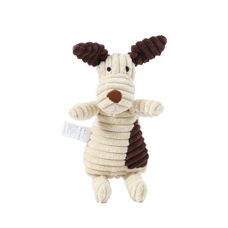 Plush Pizza Dog Toy: Bite-Resistant, Self-Play Molar Reliever for Small & Medium Dogs