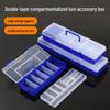 Portable Double-Layer Fishing Tackle Box - Large Capacity with Compartments for Lures and Hooks