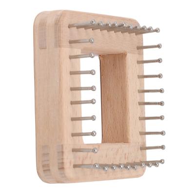 Handmade Wooden Knitting Loom Square Solid Yarn Knitter Creative Grid Weaving Tool Hat Making