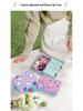 Kids' Double Buckle Cartoon Bento Lunch Box - Microwaveable, Portable, Large Capacity