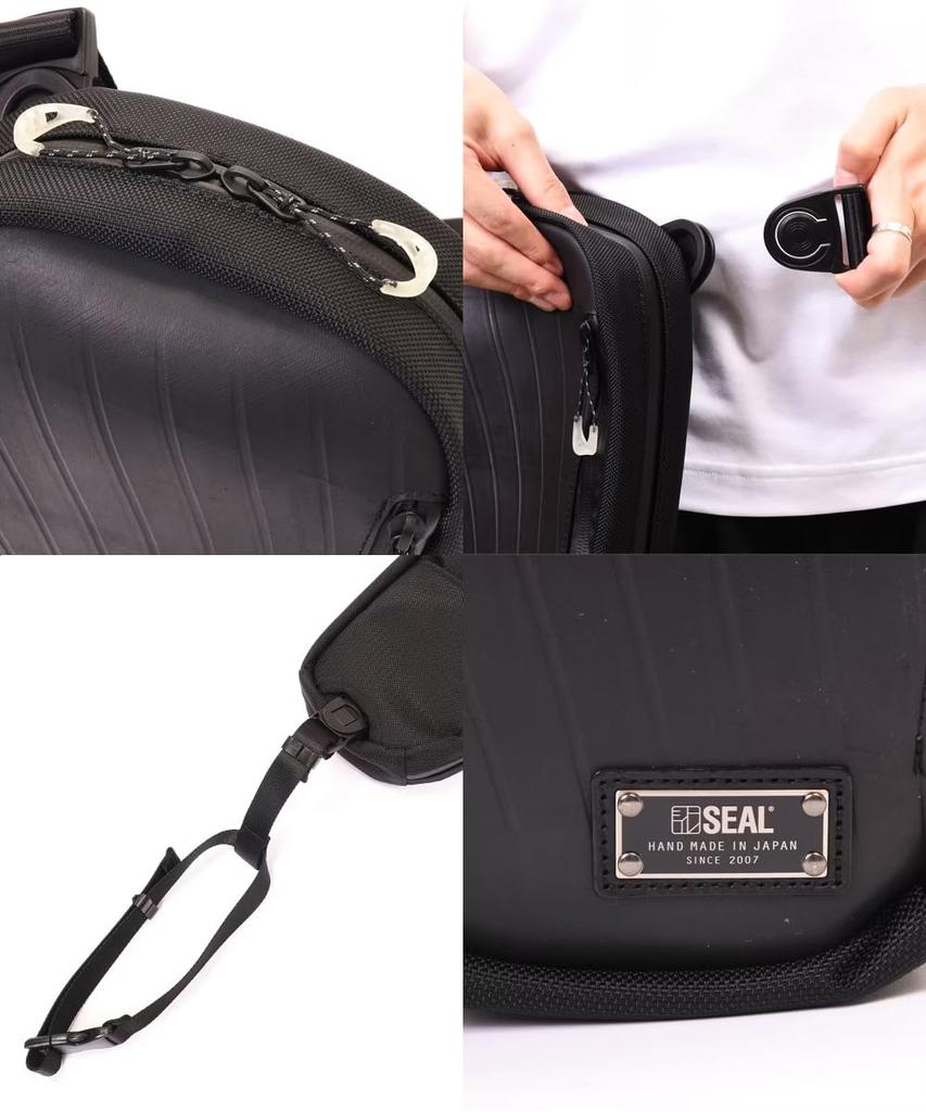 Organizador de Selos Bolsa de Perna Bolsa de Ombro Transversal Mini à Prova d'Água para Feita em Bolsa Masculina, Bolsa, Bolsa, Motocicletas, Japão, PS-224BK