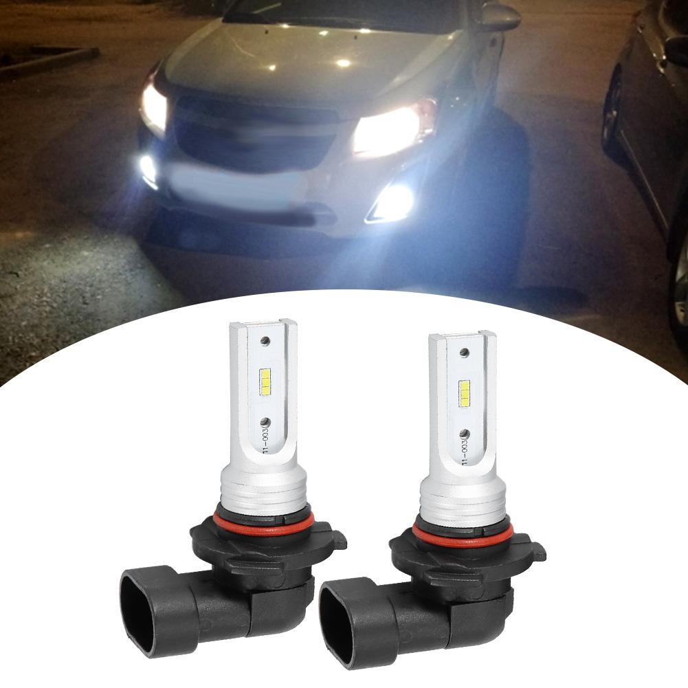 2pcs 72W 6000K White LED Fog Light Bulbs, Super Bright Decoding Car Hdlight Bulbs with Aluminum and Design, for 9145
