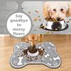 For Bone-Shaped Quick-Dry Pet Feeding Mat With Non-Slip Rubber Backing - Stain-Resistant Diatom Mud Dog & Cat Bowl Placemat