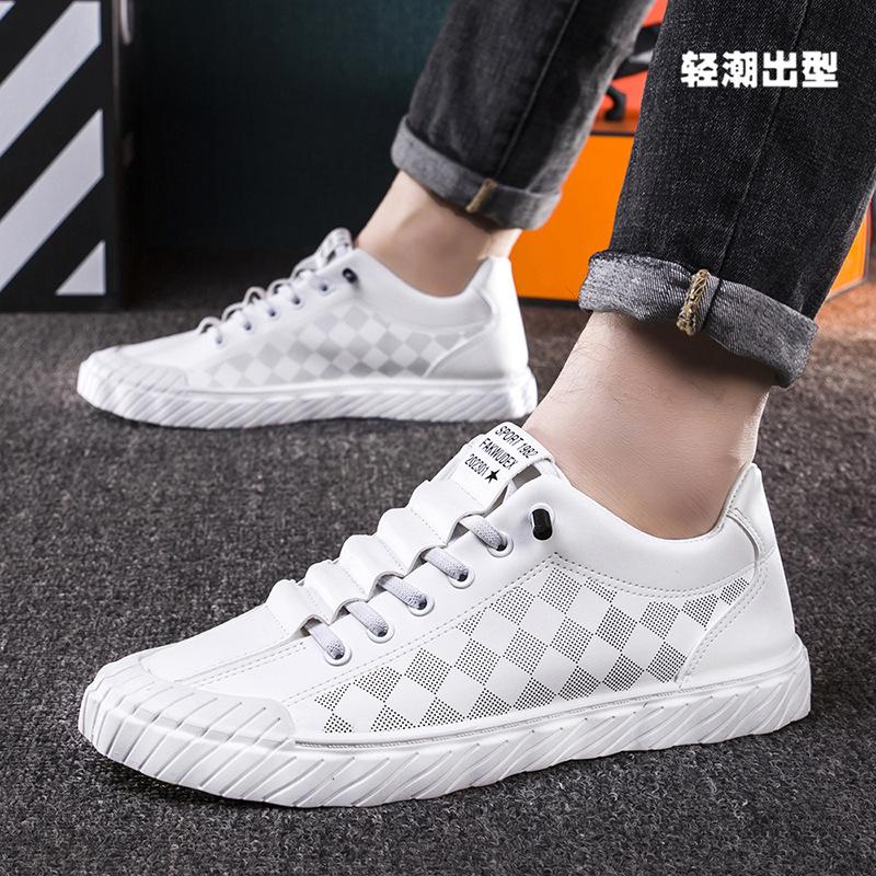 Spring New Men's Leather Shoes Flat Business Casual Shoes Doudou Shoes Korean Version Fashion Trendy Men's Board Shoes