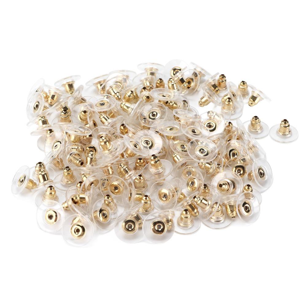 200pcs Soft Earring Backs Transparent Earring Backings Earring Backs Rubber Studs Hoops