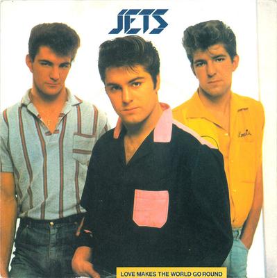 7inch Record JETS  Love Makes The World Go Round EMI5262 EMI 1982 UK Rock Used