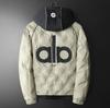 European High-End Men's White Duck Down Jacket - 2025 Winter Luxury Trend, Hooded & Lightweight Cold Protection Outerwear