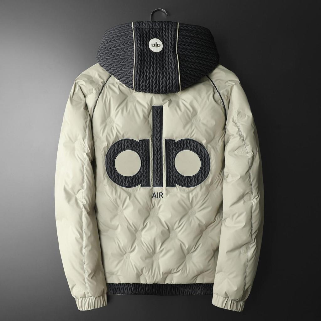 European High-End Men's White Duck Down Jacket - 2025 Winter Luxury Trend, Hooded & Lightweight Cold Protection Outerwear
