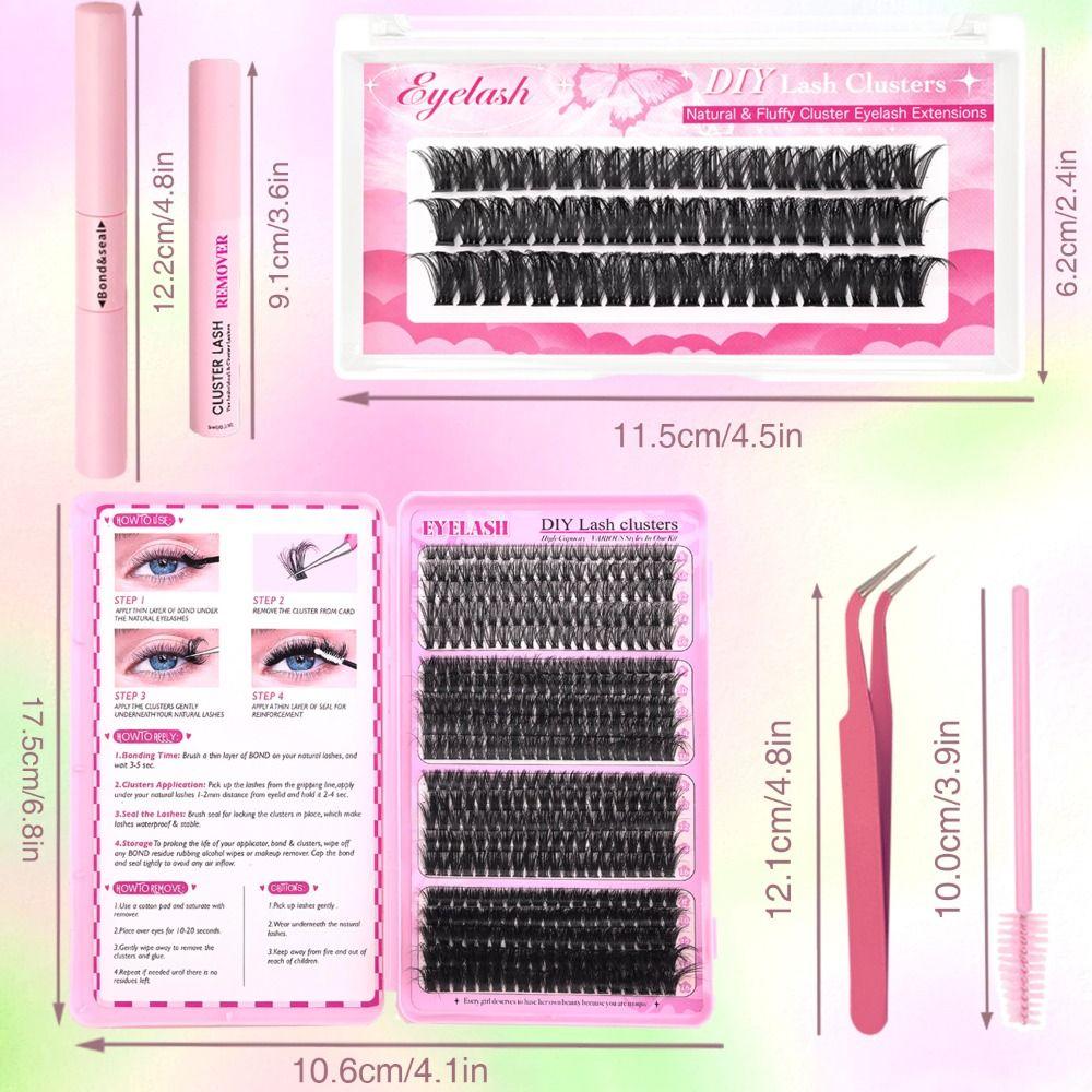Wispy Style False Eyelashes Natural Look Fake Eyelash DIY Lash Extension Kit  Eye Lash Extension
