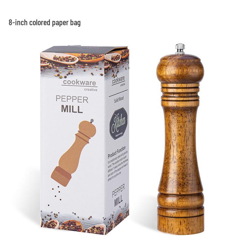 Manual Solid Wood Pepper Grinder with Ceramic Core