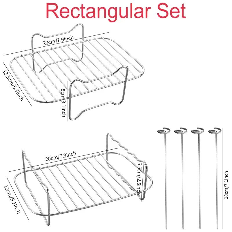 Set Accesorii Friteuză cu Aer pentru Friteuză cu Aer Ninja Foodi Max Dual Zone AF400EU/AF300EU/AF451EU Cu Formă din Silicon pentru Copt în Friteuză cu Aer