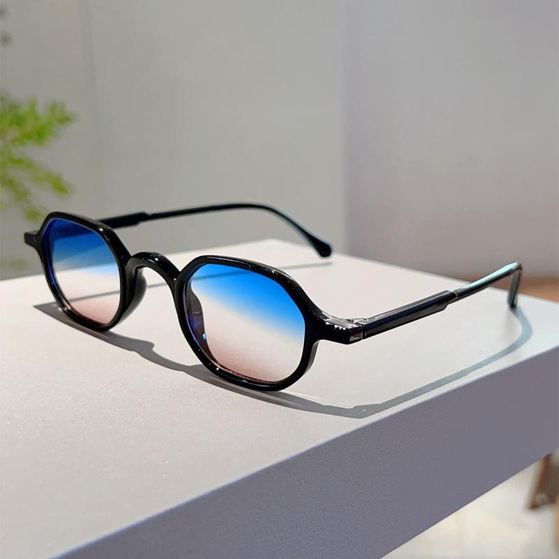 Vintage Oval Sunglasses Men Fashion Multi-color Outdoor Shades Women Trendy Retro Korean Style Casual Decor Sun Glasses