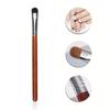 1Pcs Nail Art Brushes French Uv Gel Painting Wood Handle With Dotting Manicure Pedicure Tools