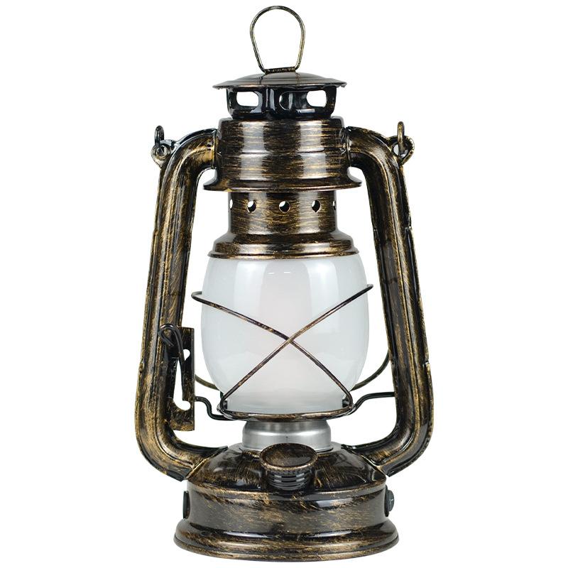 Led Rechargeable Bar Table Lamp Outdoor Camping Camping Lamp Camp Tent Portable Retro Horse Lamp Flame Lamp