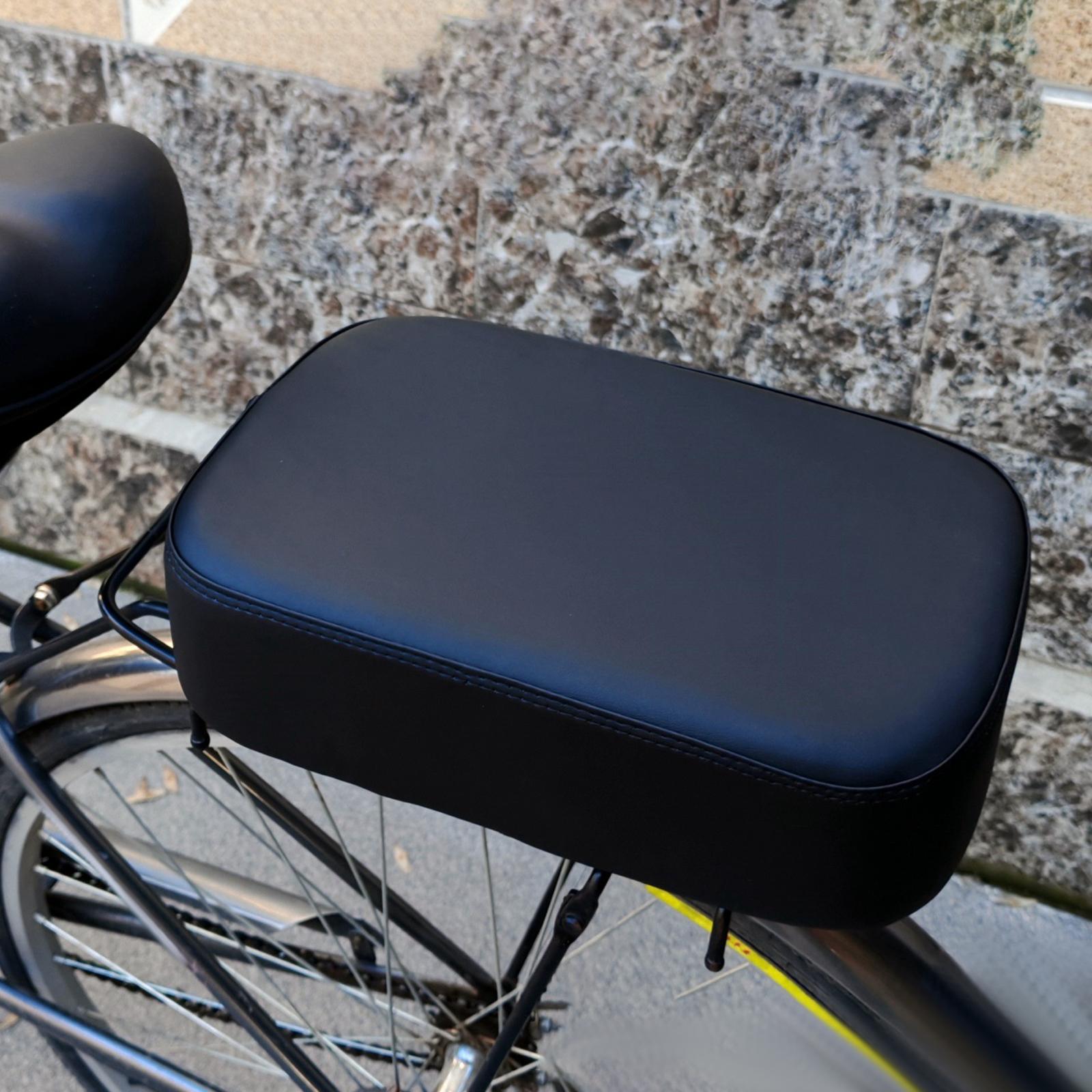 Universal Outdoor Bike Seat Sponge Saddle Replacement Bicycle Manned Cushion Shock Absorbing Comfortable Sturdy Bike Back Seat marrone