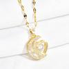 Light Luxury Moon Love Smart Necklace Women'S High-End Design Fresh And Versatile Micro-Inlaid Collarbone Chain With Jewelry