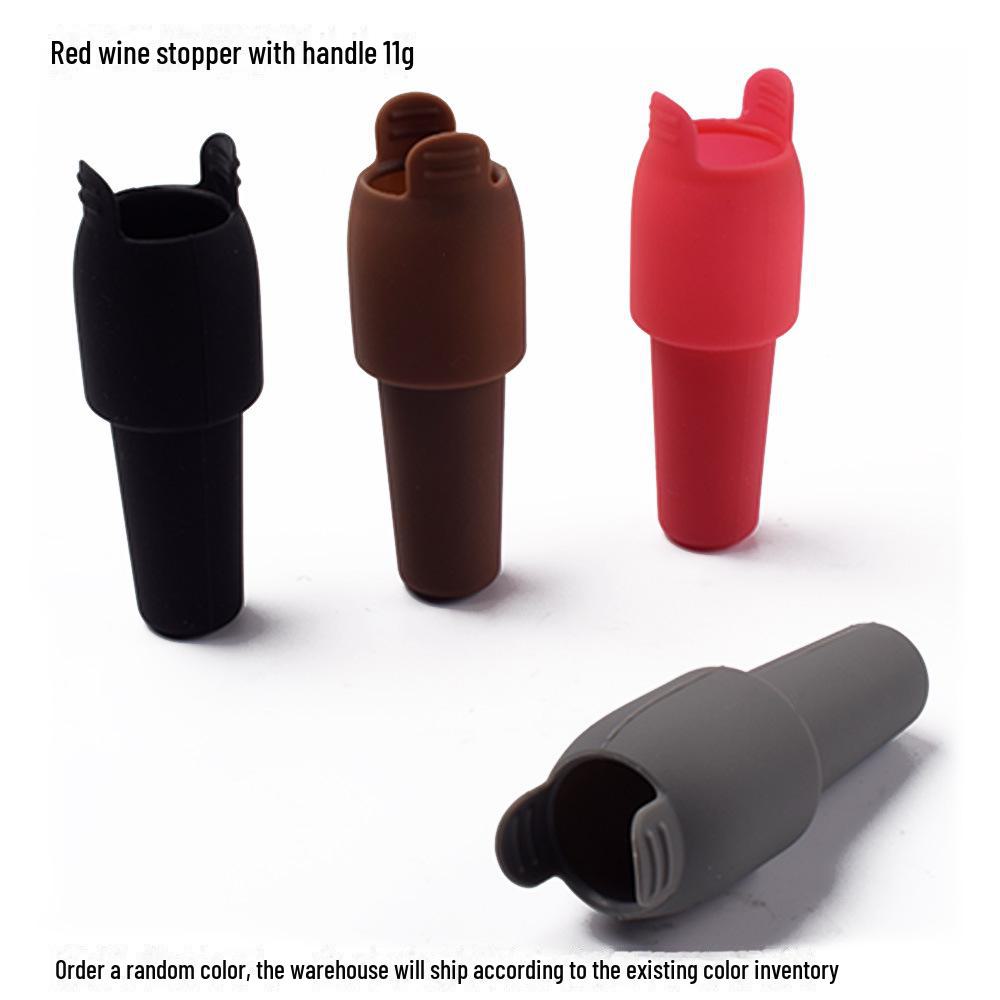 Universal Silicone Wine and Champagne Stopper - Double Seal, Anti-Fall, Red Wine Sealer