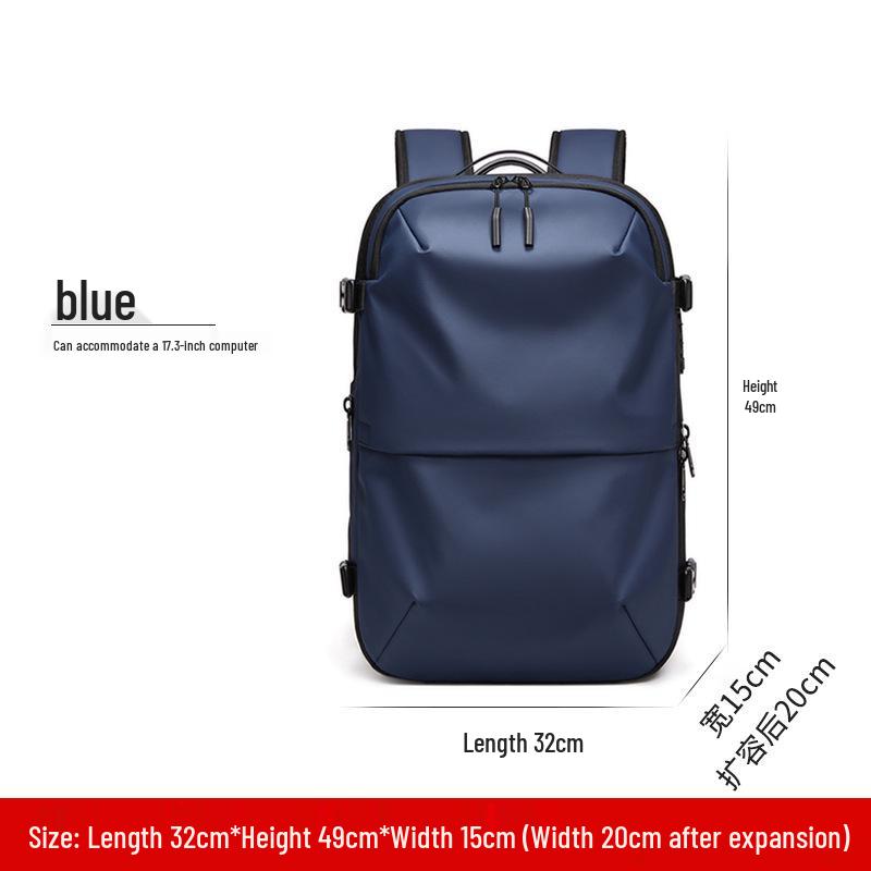 Expandable Waterproof Compression Backpack - Large Capacity, Functional Laptop Bag for Business Travel