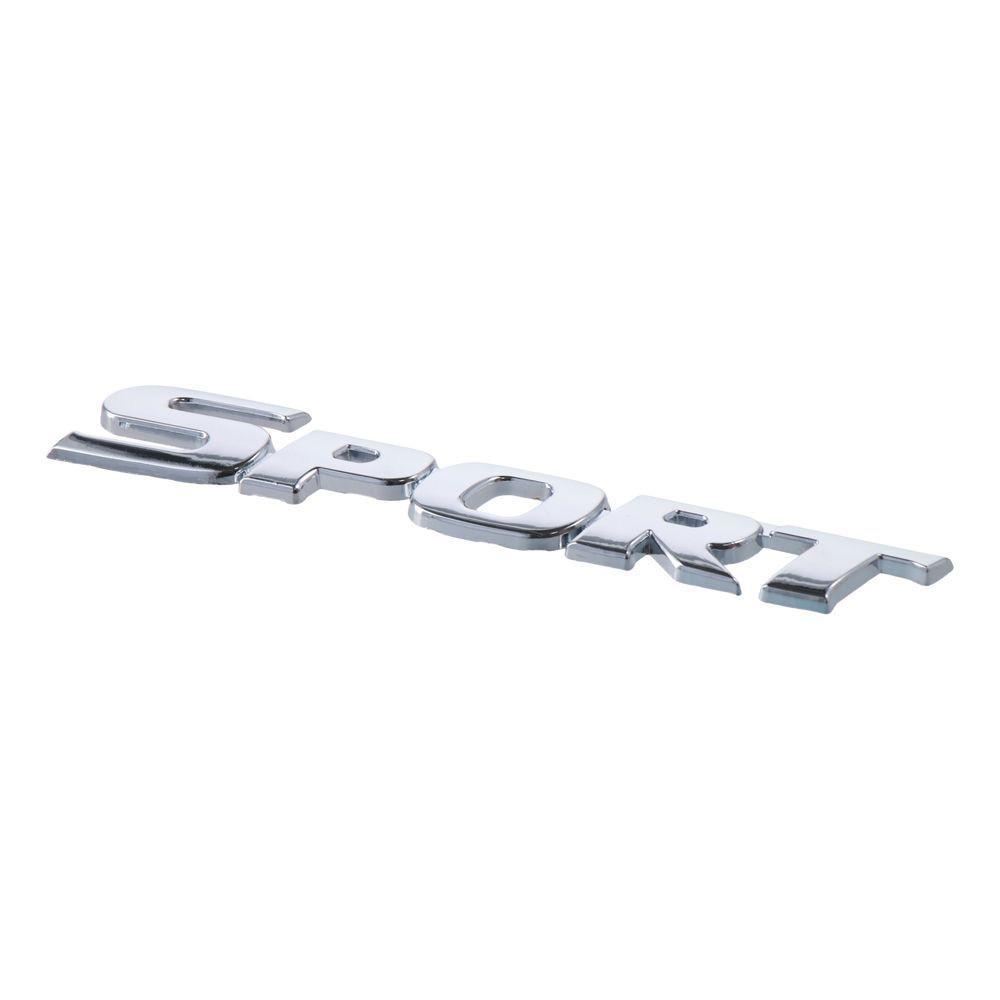 2PCS Black and Silver 3D Sport Sticker for Car Car Fender Decal Sticker  for Trunk Side Fender