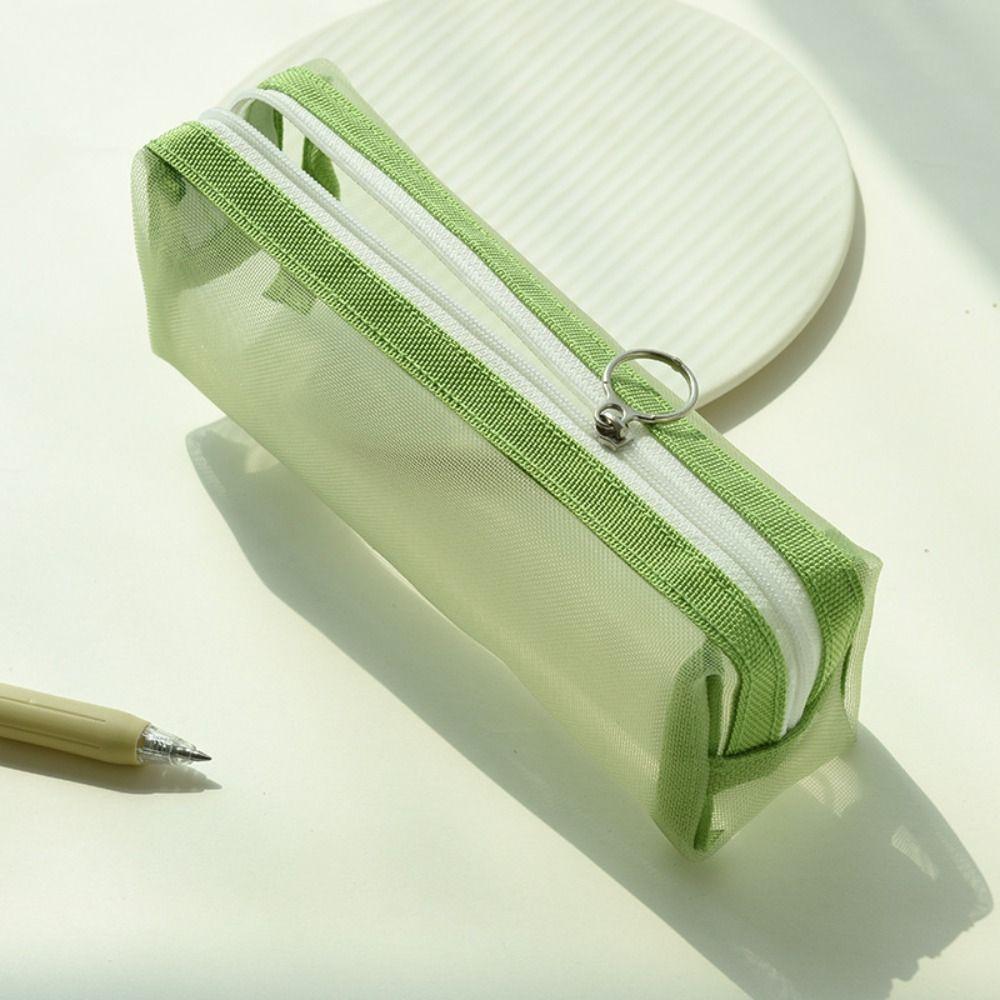 Desktop Organizer Stationery Bag Large Capacity Pencil Bag Simple   Stationery