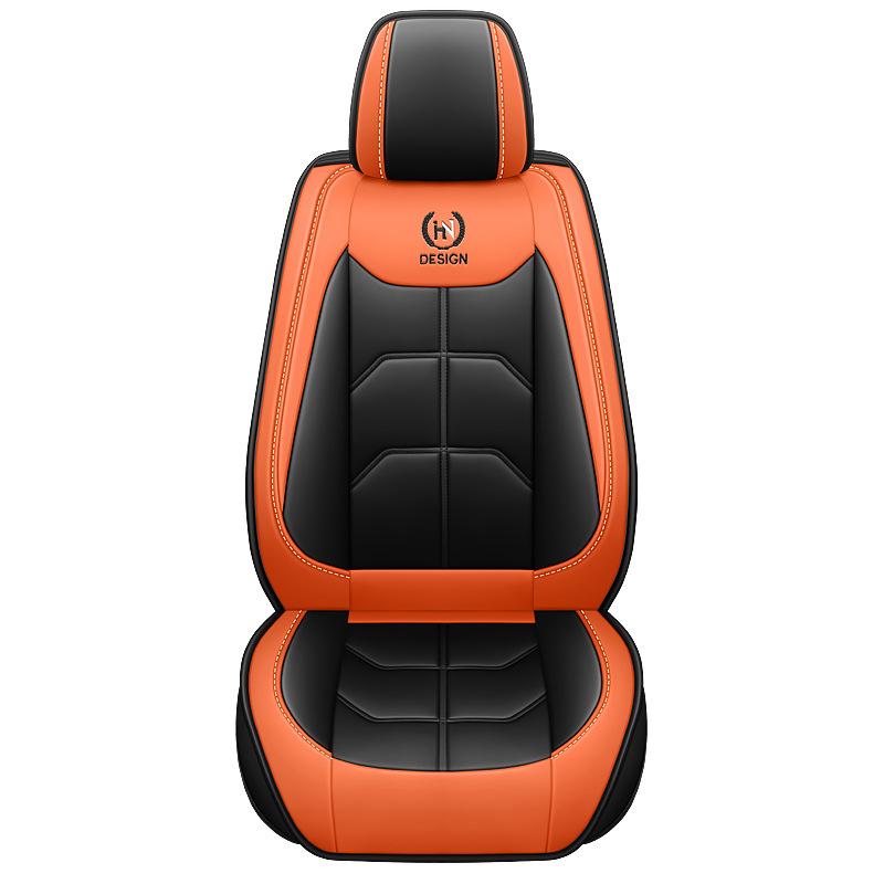 1pc Premium PU Leather Car Seat Covers for Front Driver & Passenger - Soft Foam Padding Universal Auto Seat Protection Cover
